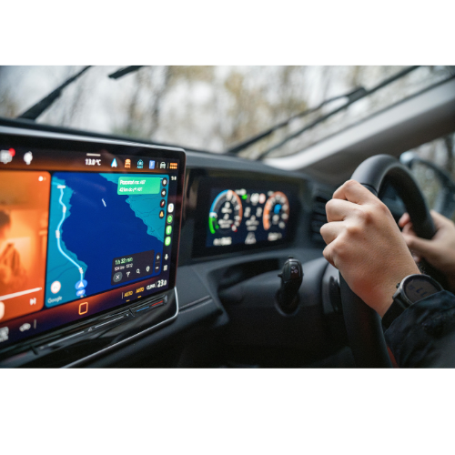 Driver following GPS directions while driving