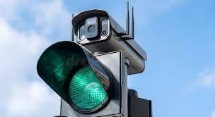 Modern smart traffic lights with sensors